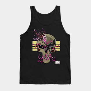 Skull and sakura Tank Top